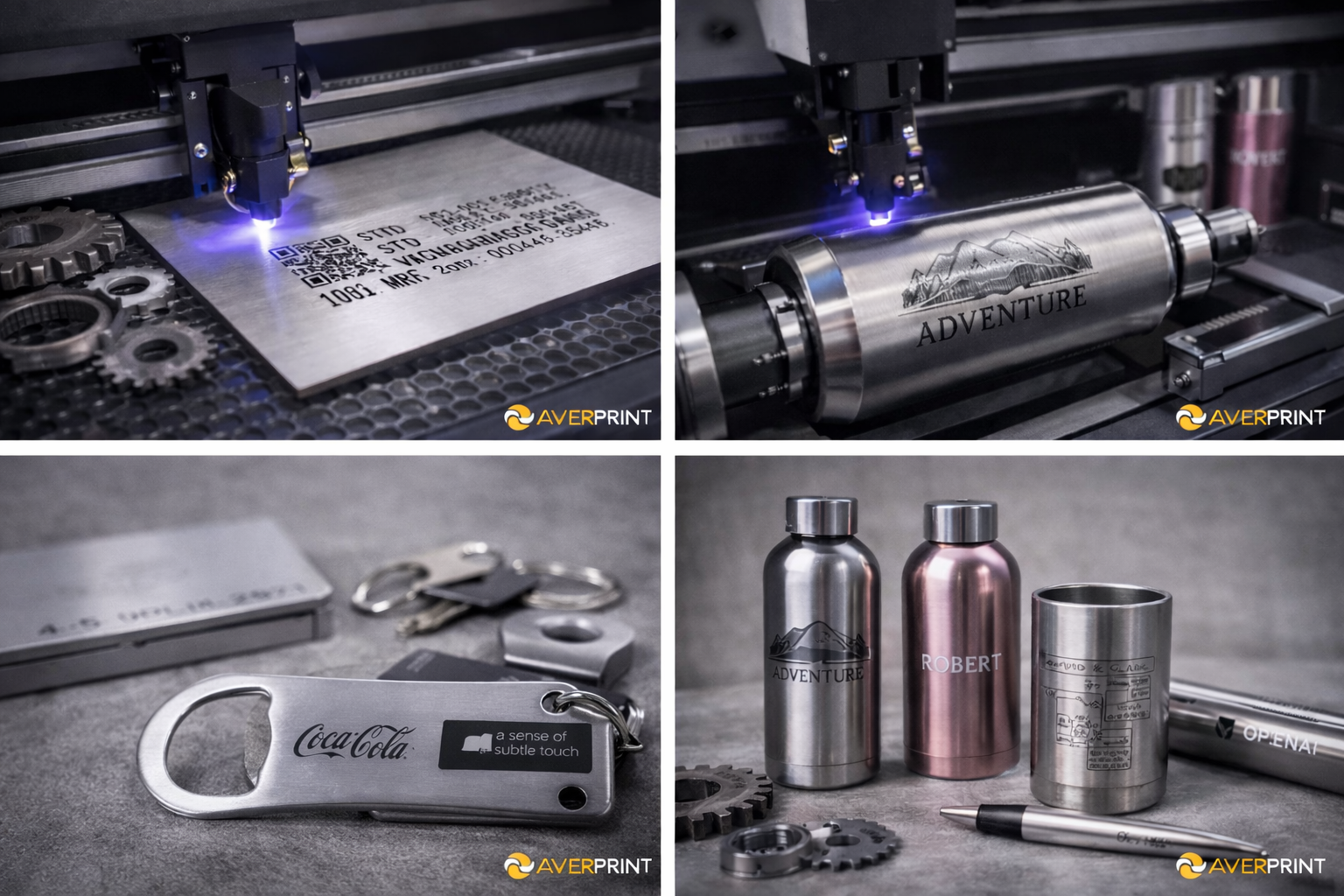 Gravură laser cu fibră optică 360° | Gravare metal